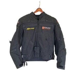 Borlini Motor Sports Motorcycle Racing Jacket Removable Liner Armor L Waterproof